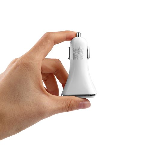 Universal Dual USB Car Charger 5V 2.1A Adaptive Fast Charger with LED