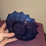 Vintage Cobalt Blue Fruit Bowl Image 5