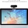 Webcam with Microphone and Tripod for PC, Desktop, Laptop, Plug and Play USB Web Camera with Privacy Cover, 1080P Full HD Webcam for Conference, Studying, Zoom, Skype, Compatible Windows, Mac Android Image 7