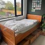 Gautier single bed with brass fittings and handles Image 4