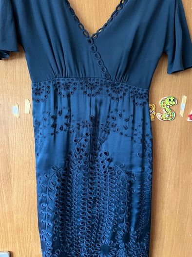 Ghost  cavy silk dress size S /uk 10 , close to new