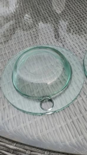 2 Glass bowls and sauce dip mini bowls, D18 post 6e