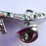 Vintage Silver High Heel Shoe pinback brooch Image 2