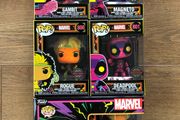 Funko X-Men Blacklight Bundle (5 Pops &amp; T-Shirt)