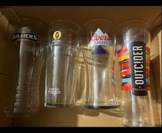 Beer Pint Glasses Collection Bulmers Guinness tuborg coors whitefield Paulaner carling peroni Budweiser krombacher smithwicks Heineken jameson beer Glasses