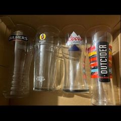 Beer Pint Glasses Collection Bulmers Guinness tuborg coors whitefield Paulaner carling peroni Budweiser krombacher smithwicks Heineken jameson beer Glasses