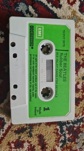 The Beatles Rubber Soul Green Made In Ireland Casettee