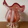 Vintage glass handkerchief vase Image 2