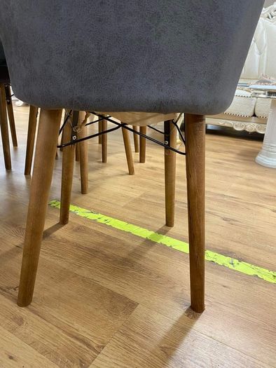 Formica Topped Marble Effect Extendable Table With Chairs