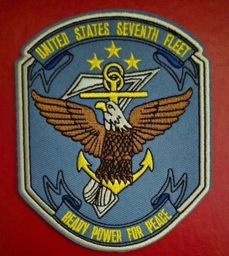 United States 7th fleet, us navy. Embroidered patch.