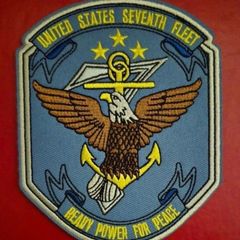 United States 7th fleet, us navy. Embroidered patch.