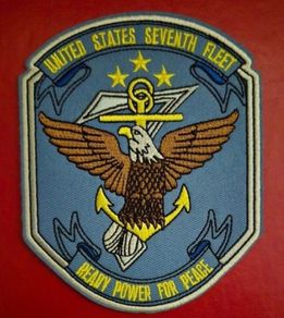 United States 7th fleet, us navy. Embroidered patch.