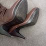 Brown Faux Leather Boots Image 4