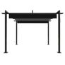 Garden Gazebo with Retractable Roof 3x3 m Anthracite Image 4
