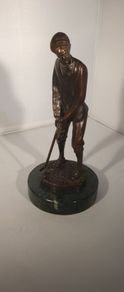 Golfer - Bronze, Marble