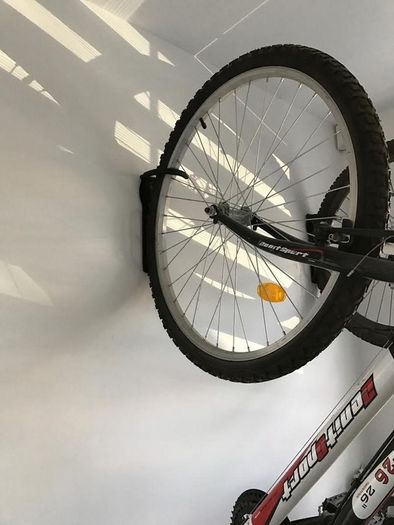 New Bicycle Bike Wall Mounted Storage Rack 30kg Hanger Garage Holder Black #1122