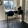 High Bar Table - 4x Leather Stools Image 8