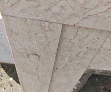 Foreplace, marble and bronze surround