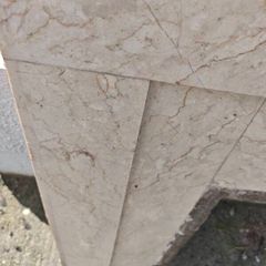 Foreplace, marble and bronze surround