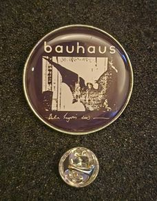Bauhaus, bella lugosis dead, pin back badge.