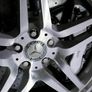 Mercedes Benz Alloy Wheel Centre Caps 75mm Badges Black Hub Emblem- Fits All Image 2