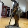 Vintage brass Golf Statue Image 2