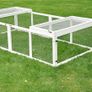Carrot Rabbit Hutch Outdoor Run for Small Animal Enclosure and Rabbit Enclosure 180 x 90 cm Grey / White (FREE POSTAGE) Image 4