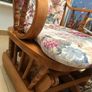 Solid Oak Wood Rocking Chair Image 6