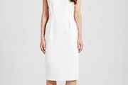 Mint Velvet Ivory wrap penicil dress size 8