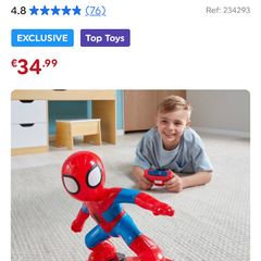 Marvel Spider-Man Remote Control Skateboard Figure Set