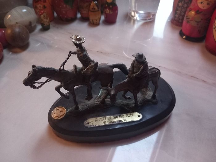 Bronze sculpture of Don Quixote, heavy, collectible, D18 post 10e