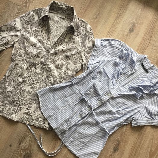 Woman's shirts tops short long 3/4 sleeves blouses size S size small