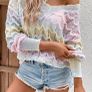 Ombre V neck jumper Image 2