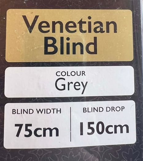 Grey Venetian Blinds x 2