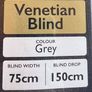 Grey Venetian Blinds x 2 Image 2