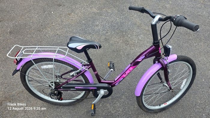 24inch Girls Bike   Excellent Condition  Gears Rack & Mudguards