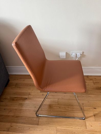 IKEA Chair 2pcs, chrome-plated/golden-brown
