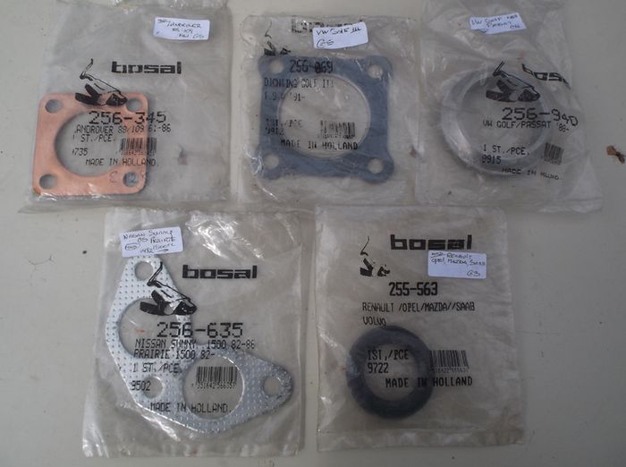 Various Exhaust Gaskets.