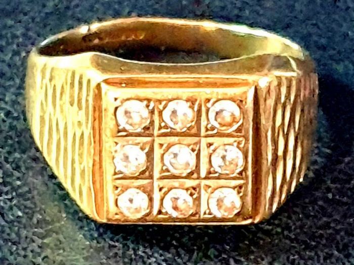Vintage Gentlemans Gemset Ring