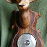 Vintage DEER HEAD English Barometer Image 2
