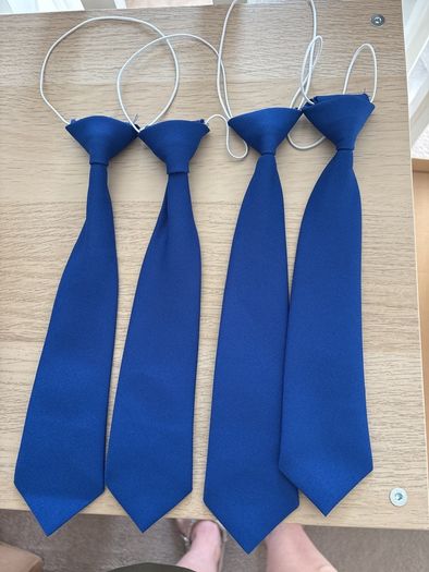 Blue ties for primary school
