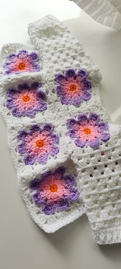 Handmade granny square baby cardigan