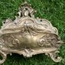 Vintage Rococo Style Brass Magazine/Letter Holder H10" x 9" Image 10