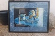 Lovely Vintage still life Pastel painting signed &amp; dated