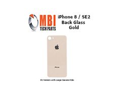 iPhone 8 SE2 Replacement Back Glass Door Cover with Adhesive Gold