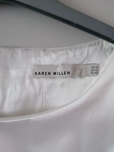 Karen Millen black and white occasion dress Size 12/14
