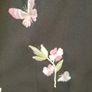 Plus size Black Blazer with embroidered butterfly floral detail uk26 Image 3