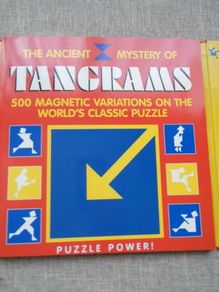 Tangram puzzle book, Puzzles, Hardback book,