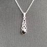 Celtic Knot and Onyx Sterling Silver pendant set Image 7