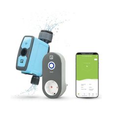Garza Smart WiFi Automatic Watering Timer with Extra Smart Hub Plug, Outdoor Irrigation Cycle Controller, 2.4GHz WiFi, App Remote and Voice Remote, Alexa/Google